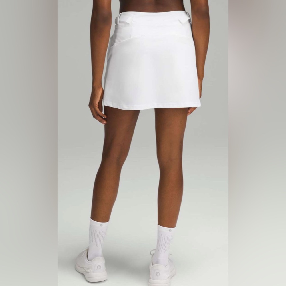 NWT Lululemon Wrap-Front Mid-Rise Golf Skirt
White SIZE 10 $98 sold out - Picture 11 of 11